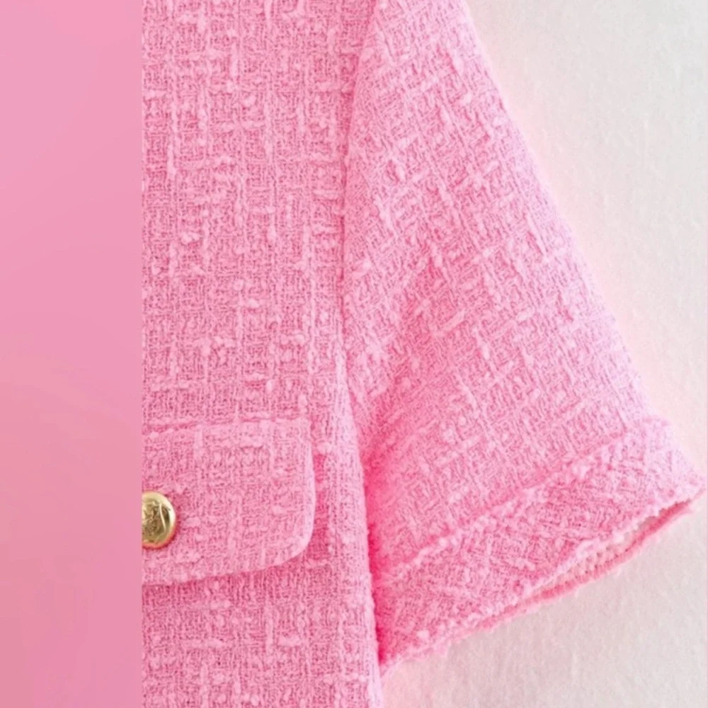 Charming Pink Mini Dress - Picture 2 of 4